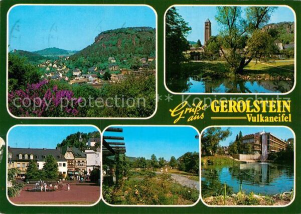 Gerolstein Gesamtansicht Luftkurort Partie am Wass