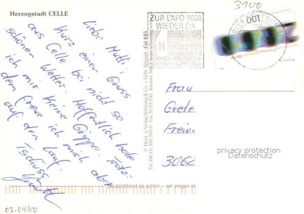 Celle Niedersachsen Grosser Plan Brunnen Westcellertorstras – Bild 2
