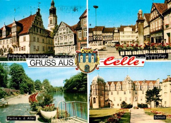 Celle Niedersachsen Rathaus Stadtkirche Grosser Plan Brunne