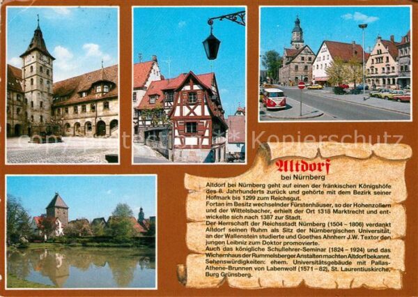 Altdorf Nuernberg Altstadt Turm Fachwerk Kirche Geschicht