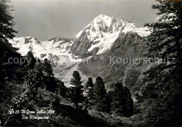 Koenigspitze Gran Zebru Gebirgspanorama Ortleralpen