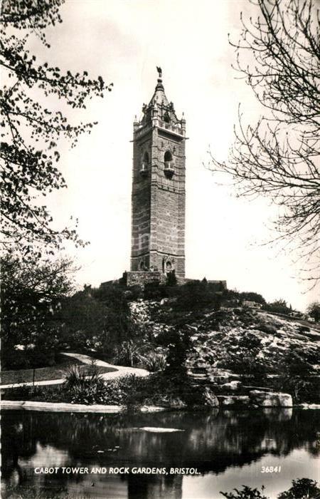 Bristol UK Cabot Tower and Rock Gardens