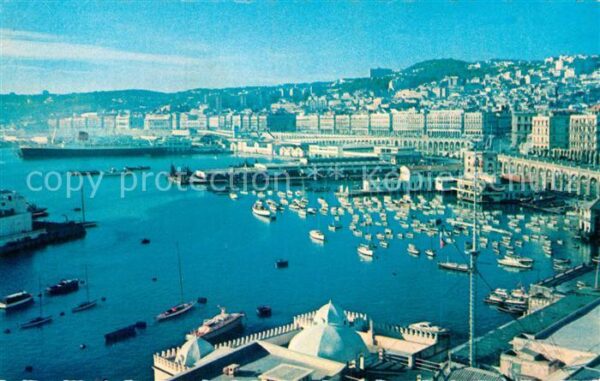 Alger Algerien Vue generale du Port prise de l’Amiraut