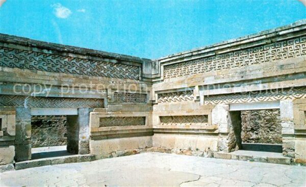 Mitla Main Patio of the Columns Hall