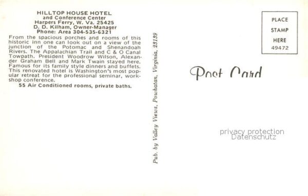 Harpers Ferry West Virginia Historic Hilltop House Hotel – Bild 2