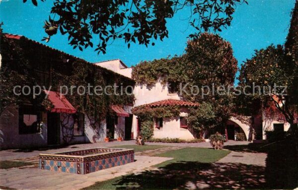 Santa Barbara California Restaurant Del Paseo and Street of Spai