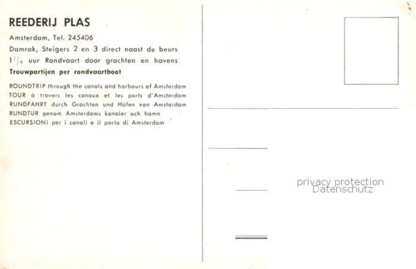 Amsterdam Niederlande Reederij Plas – Bild 2