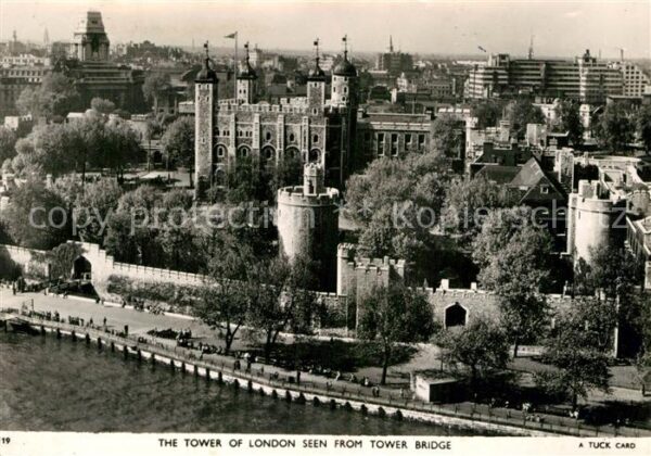 London The Tower of London seen from Tower Bri