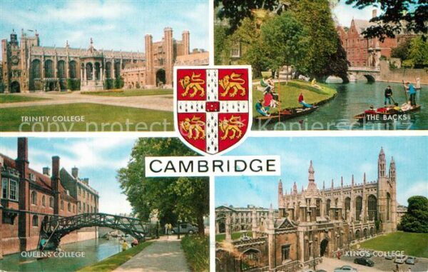 Cambridge Cambridgeshire Trinity College The Backs Queens Colleg