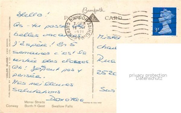 Conway Wales Menai Straits Borth Y Gest Swallow Fall – Bild 2