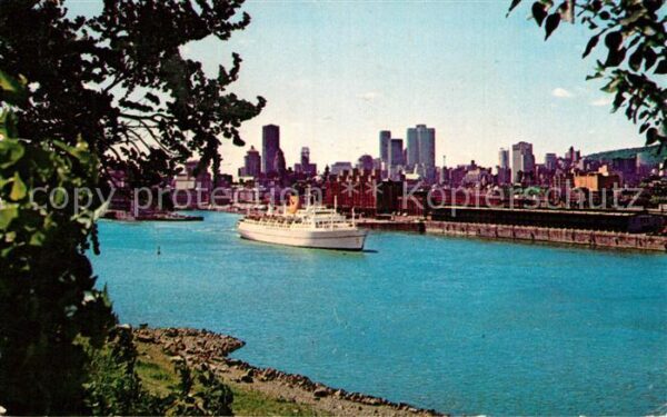 Montreal Quebec View of harbour and skyline