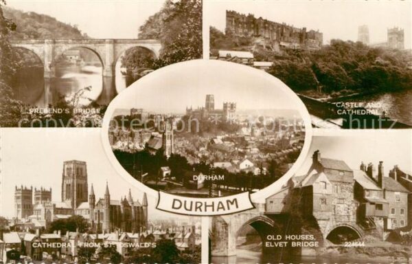 Durham UK Prebends Bridge Castle Cathdral St Oswa