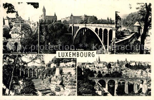 LUXEMBOURG  Luxemburg Promenade de la Corniche Pont Adolphe F