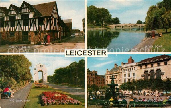 Leicester United Kingdom The Guildhall River Soar Victoria Park