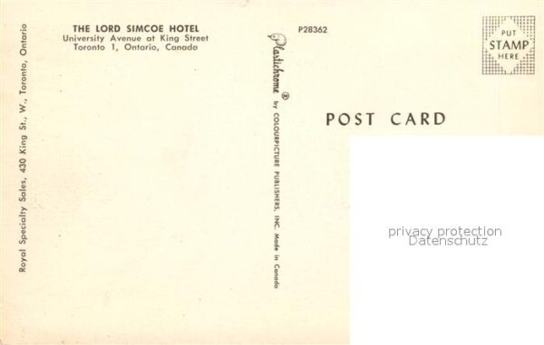 Toronto Canada The Lord Simcoe Hotel – Bild 2