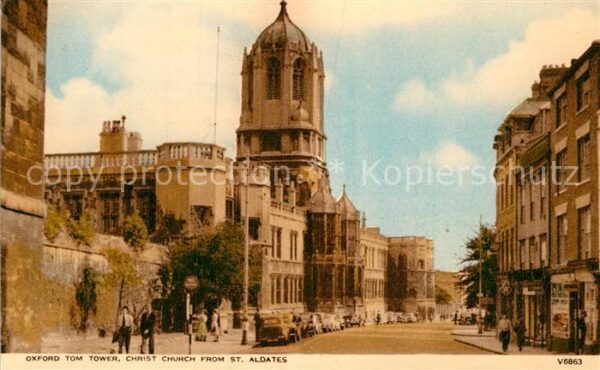 Oxford Oxfordshire Tom Tower Christ Church from St Aldates