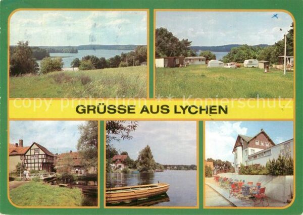 Lychen Gr Lychensee Campingplatz Wurlsee Maler