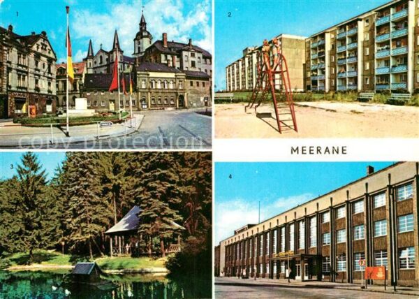 Meerane Ernst Thälmann Platz Stadtpark Karl Lie