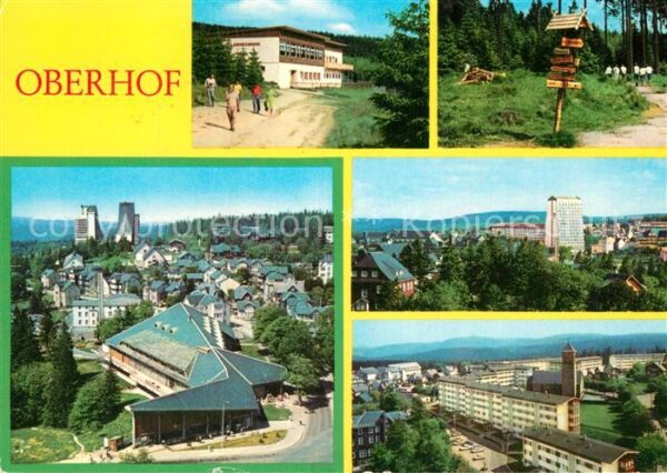 Oberhof Thueringen HOG Schanzenbaude Wanderwegweiser Inter