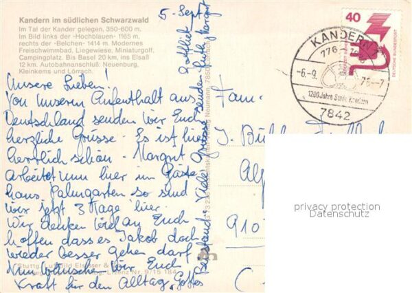 Kandern Fliegeraufnahme mit Belchen – Bild 2