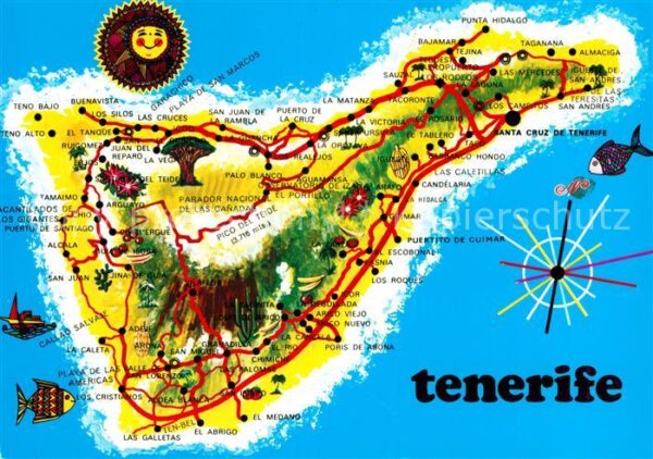 Tenerife Mapa de la Isla