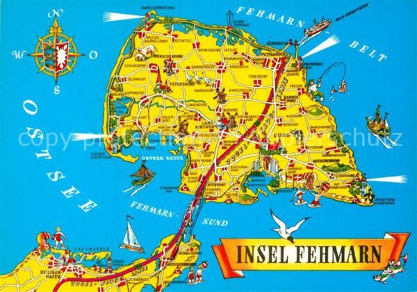 Insel Fehmarn Inselkarte