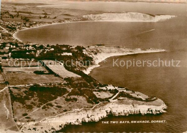 Swanage Purbeck The Two Bays Fliegeraufnahme