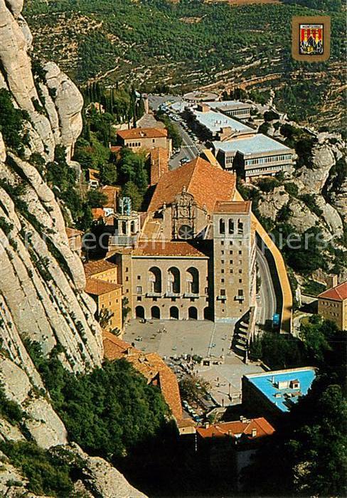 Montserrat Kloster Vista aeria de les places del Santuari