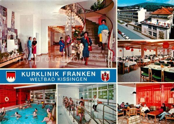 Bad Kissingen Kurklinik Franken Treppe Hallenbad Wass