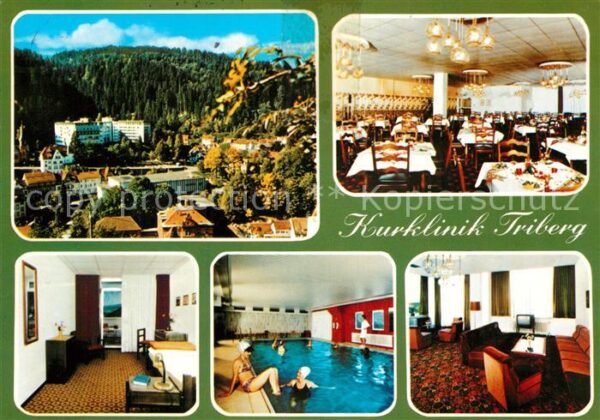Triberg Schwarzwald Kurklinik Triberg Speisesaal Hallenbad