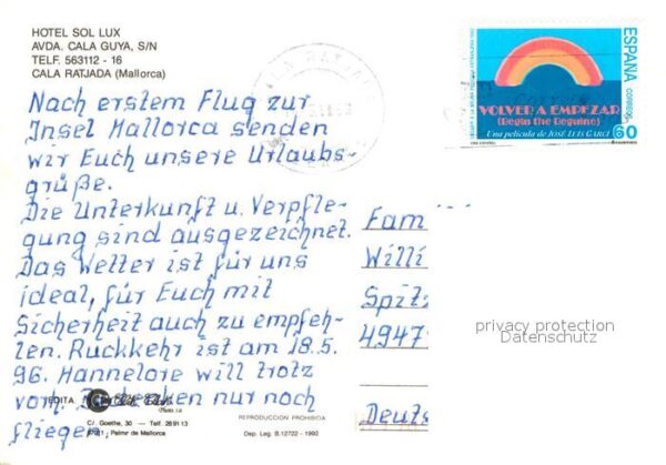 Cala Ratjada Mallorca Fliegeraufnahme  Hotel Sol Lux  Gästezi – Bild 2