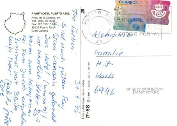 Puerto Rico Gran Canaria Aporthotel Puerto Azul – Bild 2
