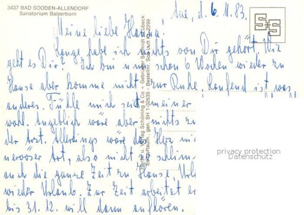 Bad Sooden-Allendorf Sanatorium Balzerborn Fliegeraufnahme – Bild 2