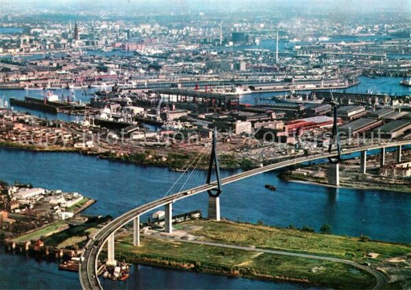 Hamburg Kohlbrandbrücke Fliegeraufnahme