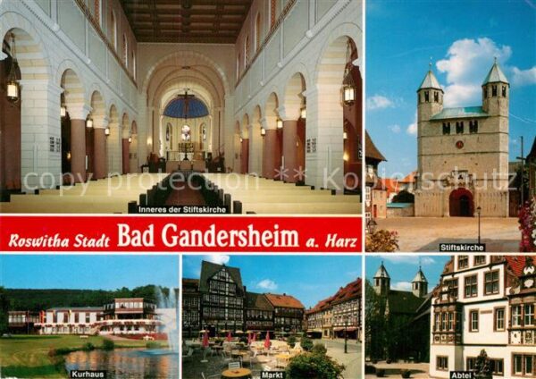Bad Gandersheim Stiftskirche Inneres Kurhaus Markt Abte