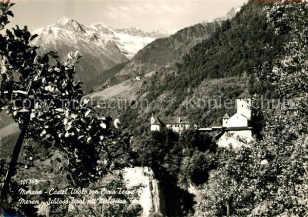 Meran Merano Schloss Tirol mit Zielspitze