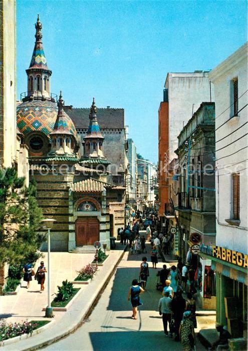 Lloret de Mar Calle e iglesia