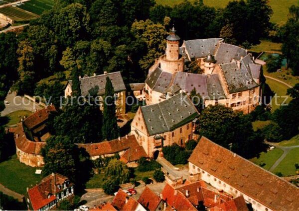 Buedingen Hessen Schloss Fliegeraufnahme