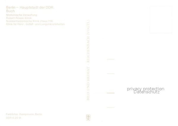 Buch Berlin Med Verwaltung Robert Rössle Klinik Nuk – Bild 2