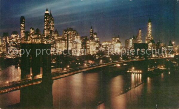 Brooklyn New York Brooklyn Bridge at night