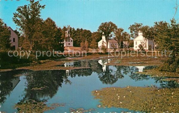 Marlow New Hampshire Small village behind a mill pond