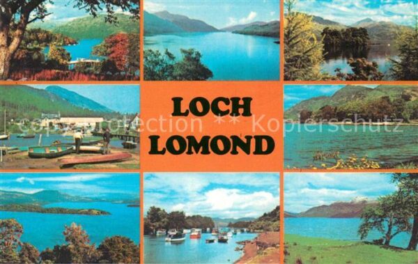Loch Lomond Scotland Panorama Blick über den See Trossachs N