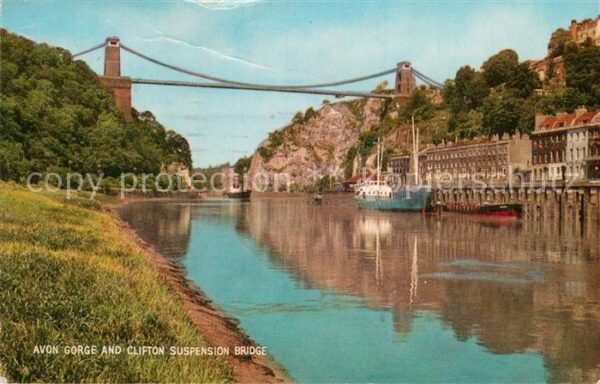 Bristol UK Avon Gorge and Clifton Suspension Bridg