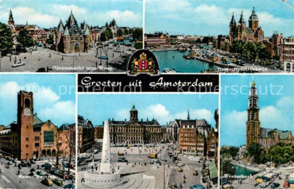 Amsterdam Niederlande Nieuwmarkt Waag Prins Hendrikkade Beurs