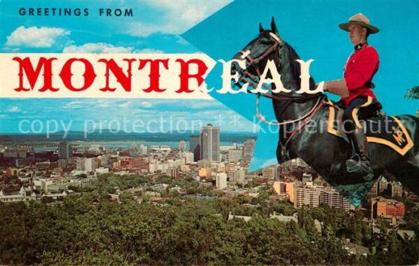Montreal Quebec Business district from Mount Royal Gend