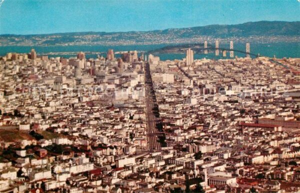 San Francisco California View taken from Twin Peaks