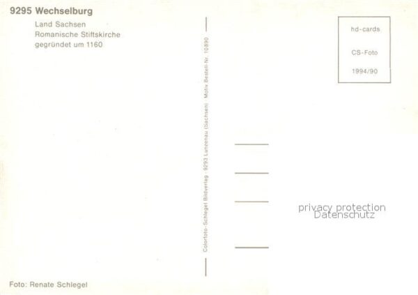 Wechselburg Romanische Stiftskirche 12. Jhdt. – Bild 2