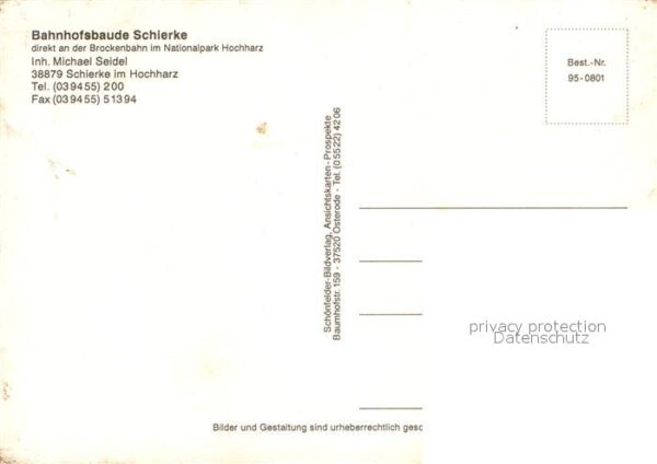 Schierke Harz Bahnhofsbaude Gastraum Bar Dampflokomot – Bild 2
