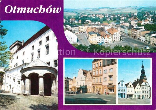 Otmuchow Burg Stadtpanorama Marktplatz Kirche
