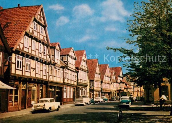 Celle Niedersachsen Alte Giebelhäuser in der Schuhstrasse